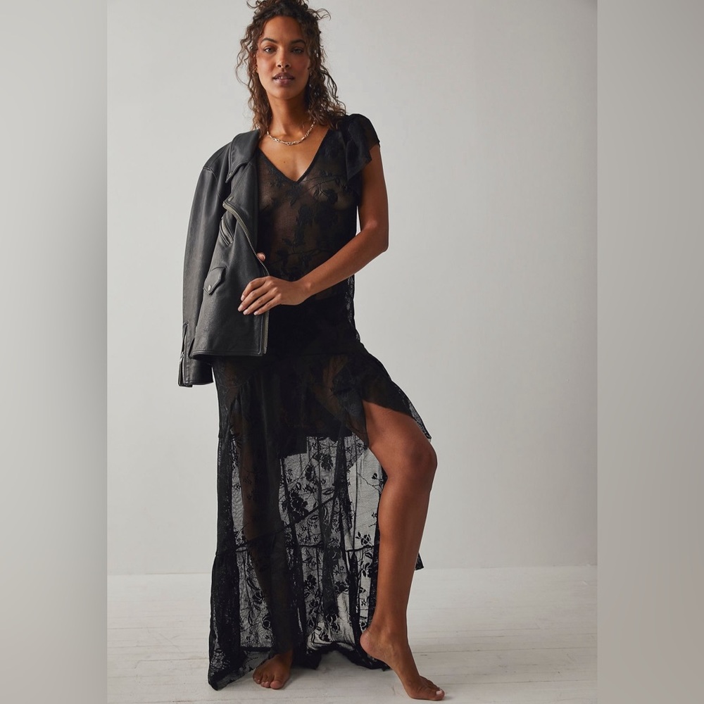 Free People Keep Me Up Maxi Slip Dress